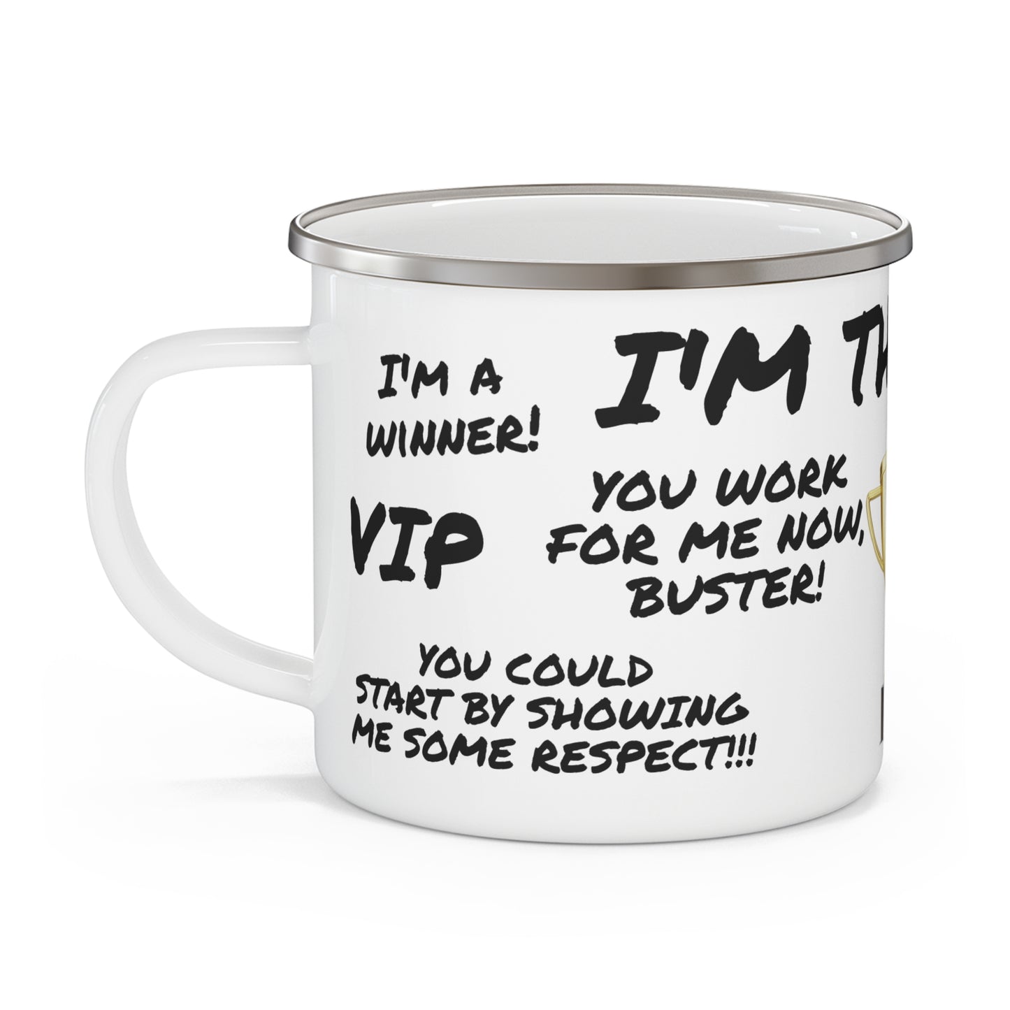 Enamel Mug - Boss Promotion Celebration Coffee Cup