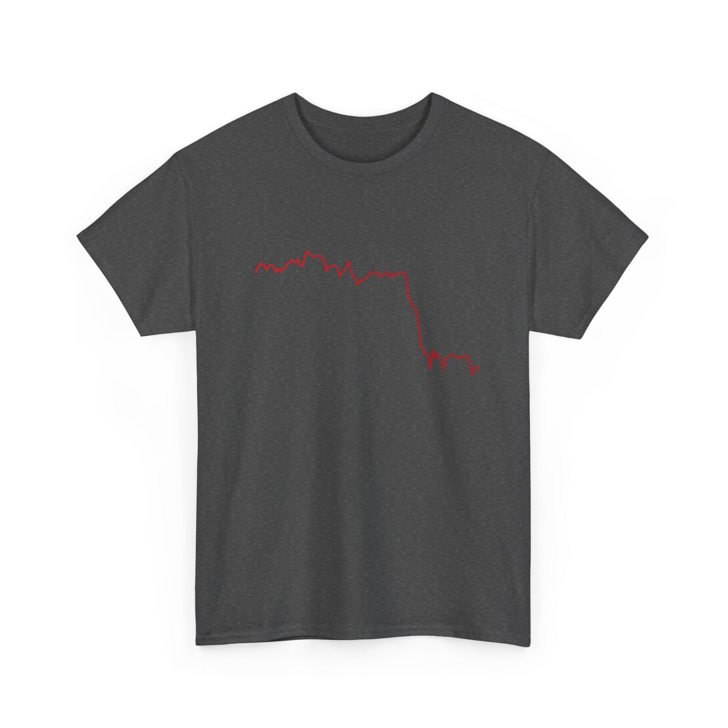T-Shirt Cryptocurrency Market Trend Line Flash Crash Conversation Starter