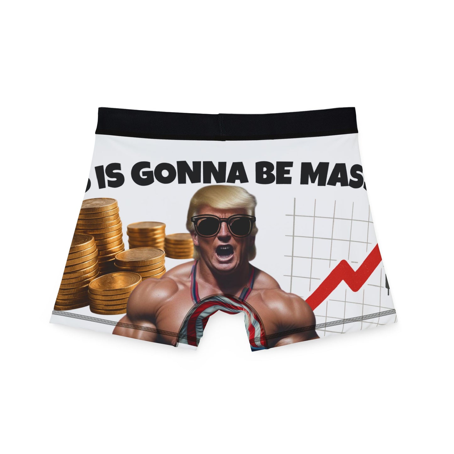 Men's Fun Boxers, Comfy, AOP Undergarments, Unique Gift, Party Wear, Freedom Design, Funny Men's Boxer Shorts
