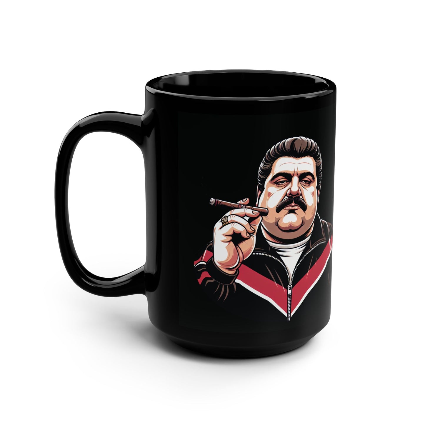 Black Mug with Retro Design, Cool Coffee Cup for The Associates Fans, Perfect for Gifting, Collectible Drinkware, Unique Home Décor