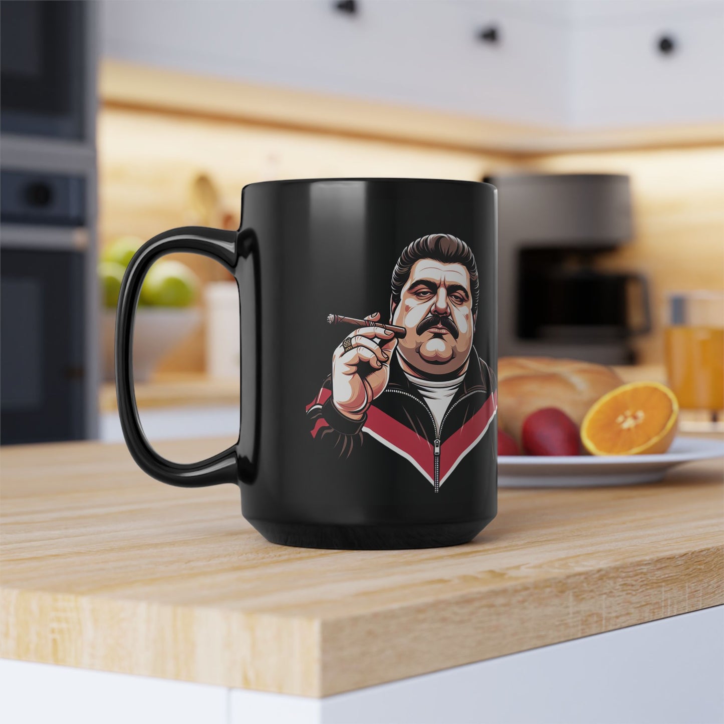 Black Mug with Retro Design, Cool Coffee Cup for The Associates Fans, Perfect for Gifting, Collectible Drinkware, Unique Home Décor