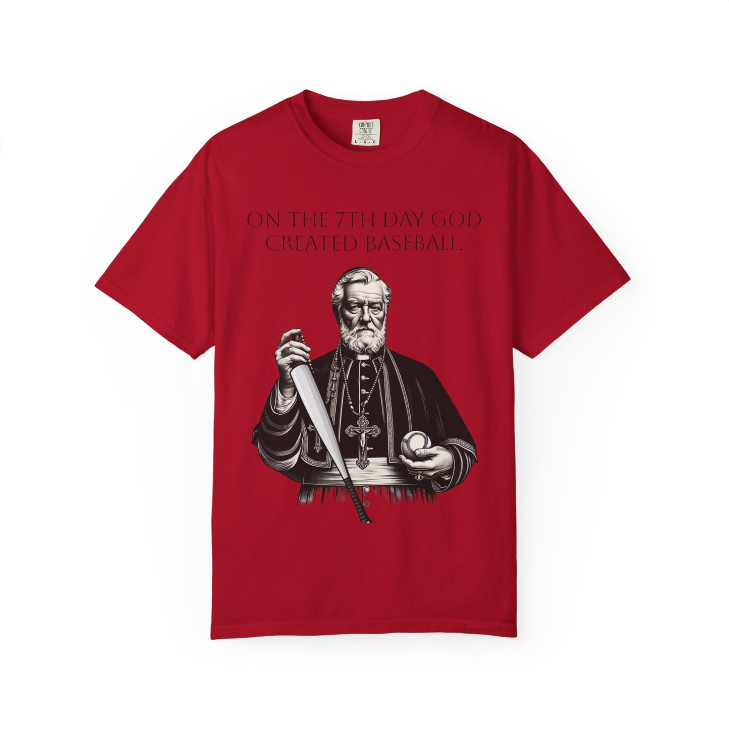 Baseball Fan Unisex T-shirt - Catholic Priest Design