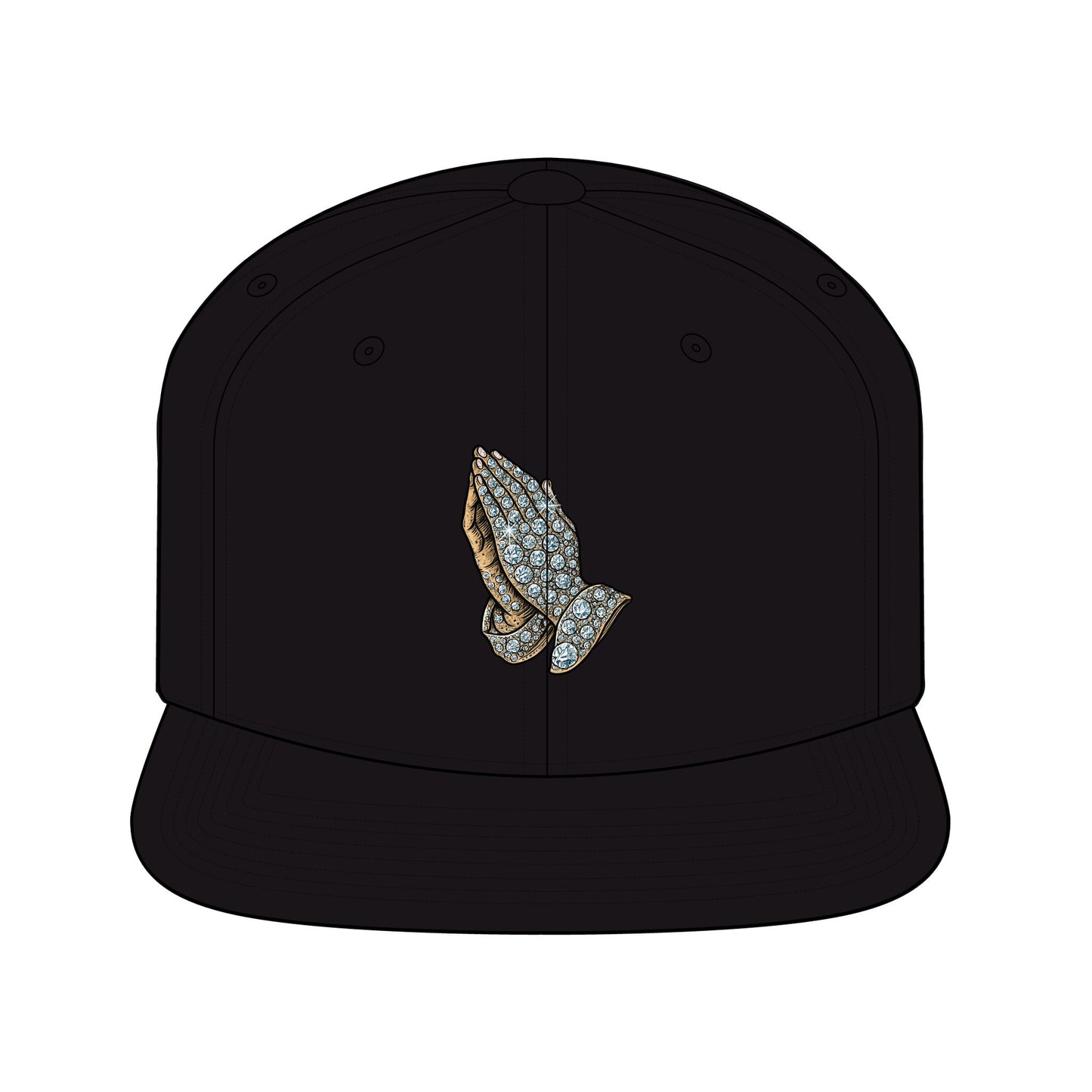Snapback Hat - Diamond Hands Bitcoin XRP Crypto Fortune Ordained