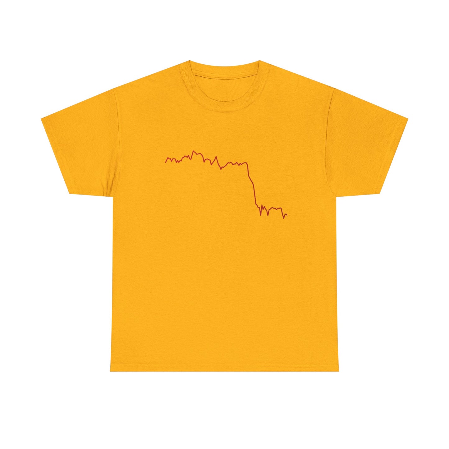 T-Shirt Cryptocurrency Market Trend Line Flash Crash Conversation Starter