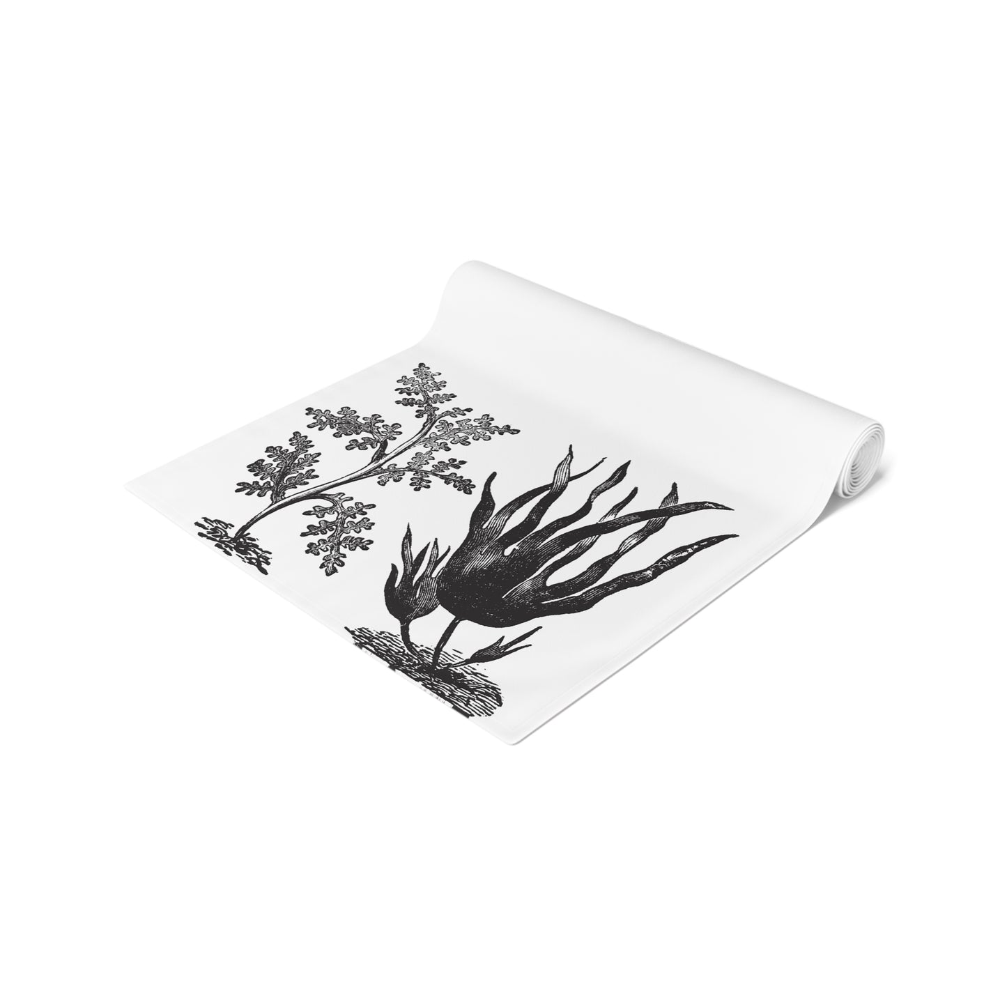 Table Runner - Seaweed and Oysters Coastal Decor