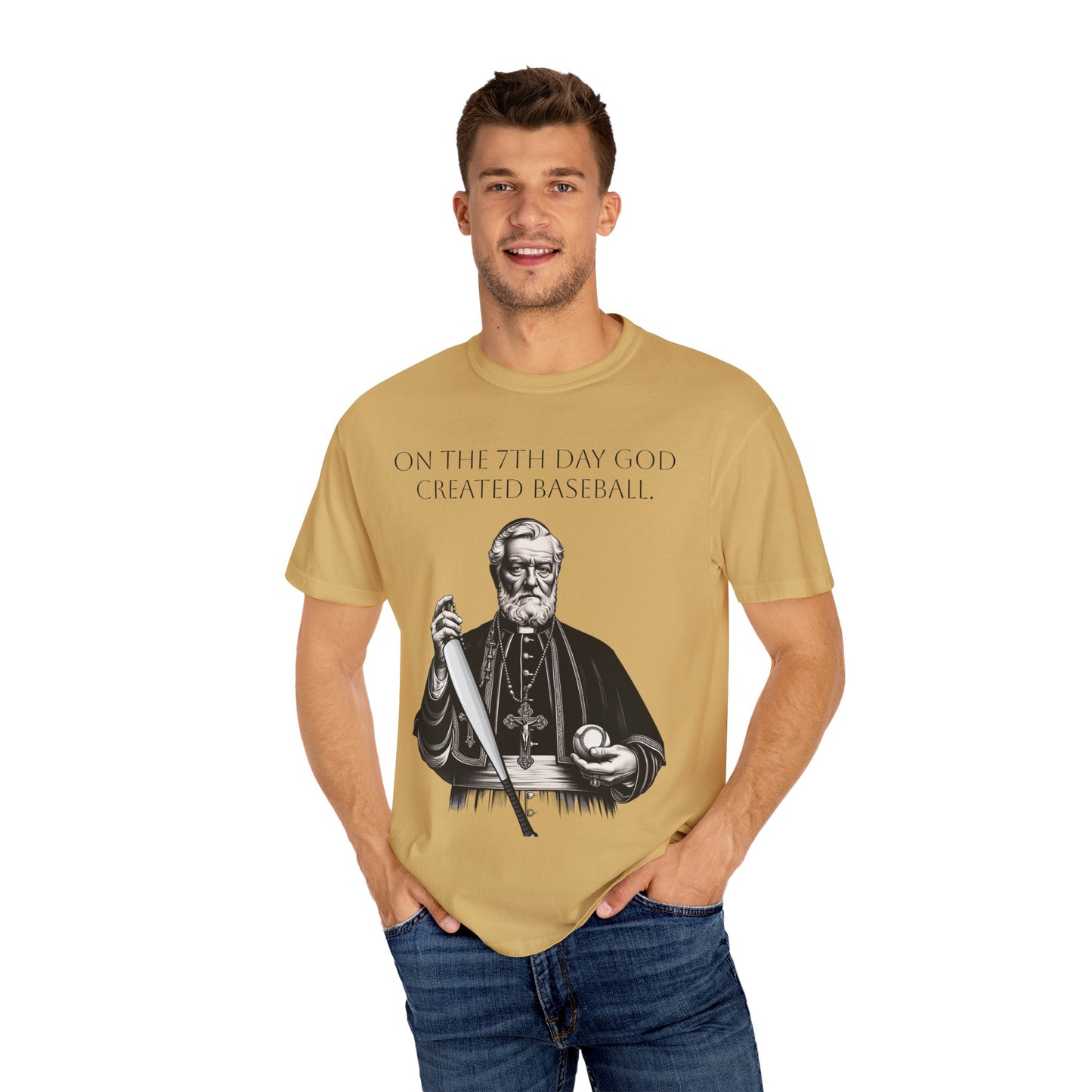 Baseball Fan Unisex T-shirt - Catholic Priest Design