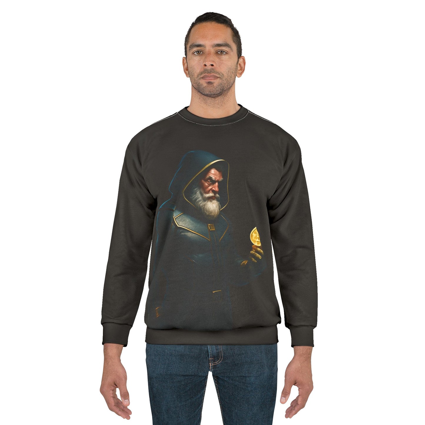 Crypto Wizard Unisex Sweatshirt - Bitcoin Prophet Design