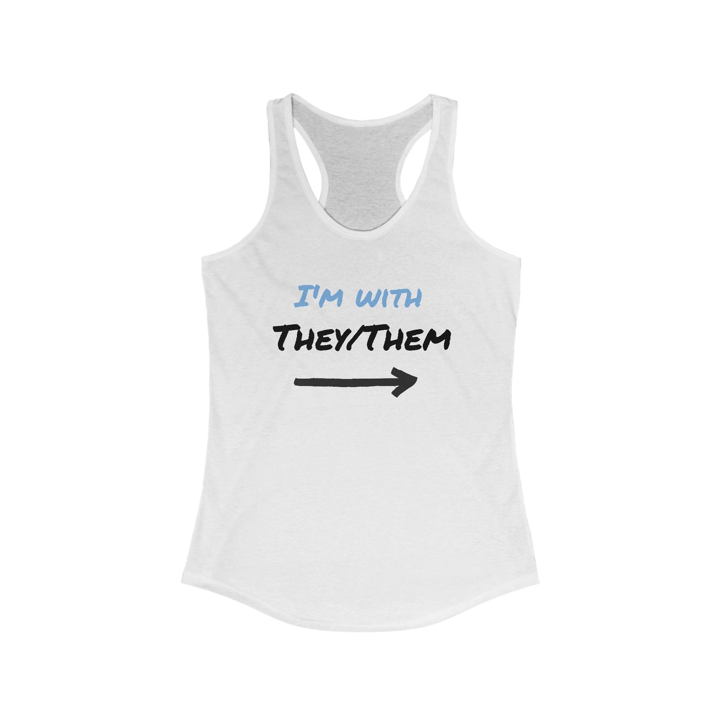 Inclusive Pride Racerback Tank, LGBTQ+ Equality Shirt, Summer Workout Top, Gift for Friends, Comfortable Casual Wear