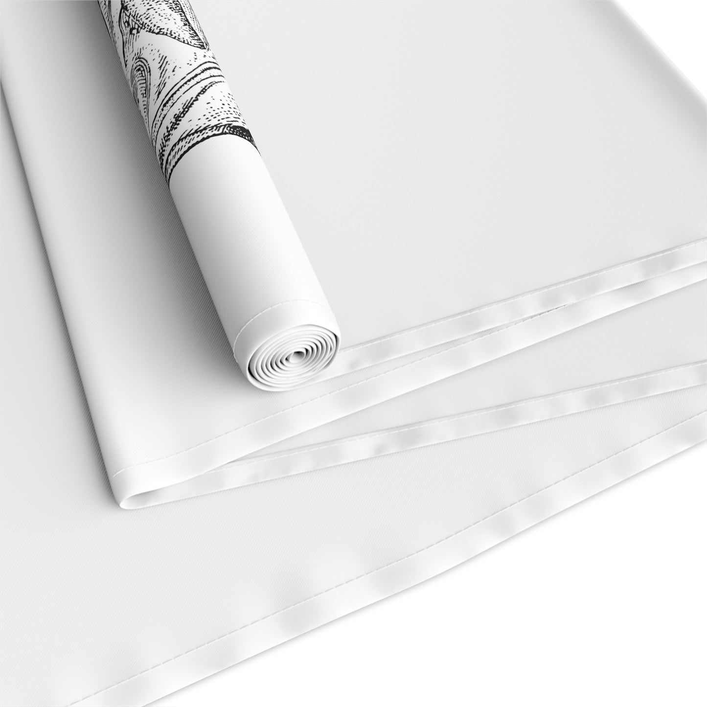 Table Runner - Seaweed and Oysters Coastal Decor