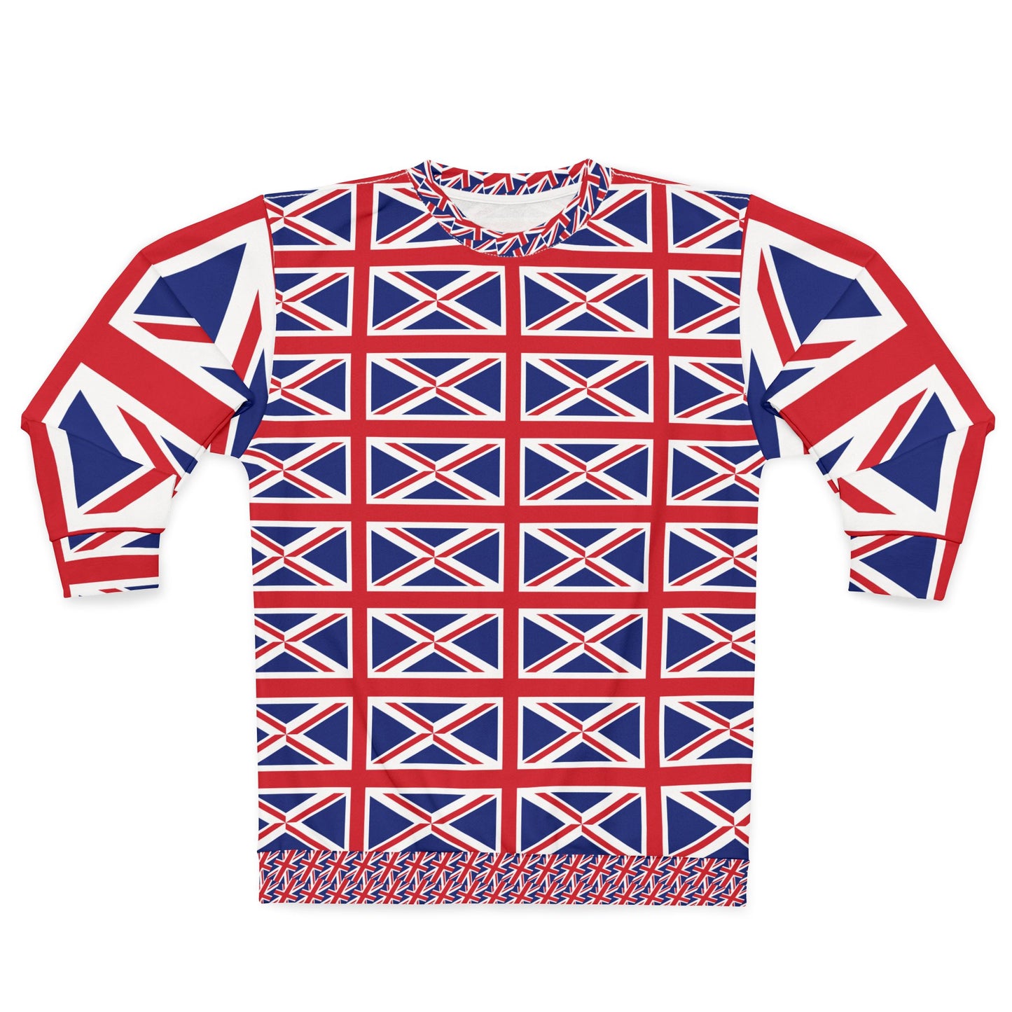Union Jack Sweatshirt - Poorly Designed Weirdo Model