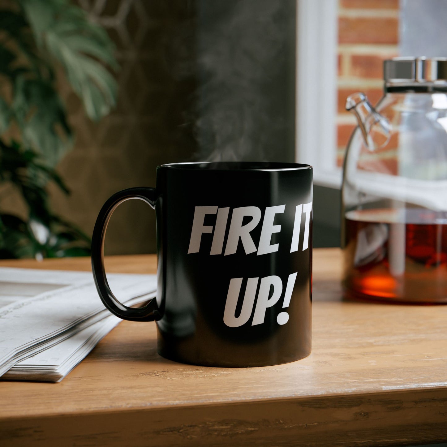 Mug - Vintage Tank 'Fire it up' Coffee Mug