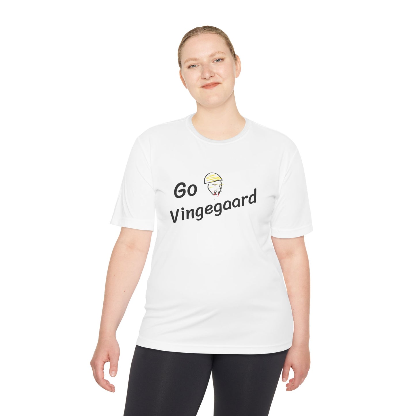 Unisex Moisture Wicking Tee - Go Vingegaard Cycling Shirt, Sports Apparel, Activewear, Fitness Gift, Team Gear