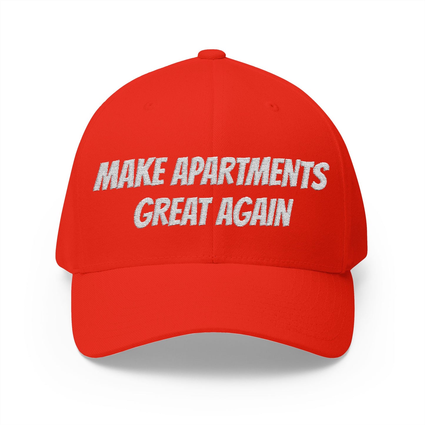 Embroidered Structured Cap - Make Apartments Great Again