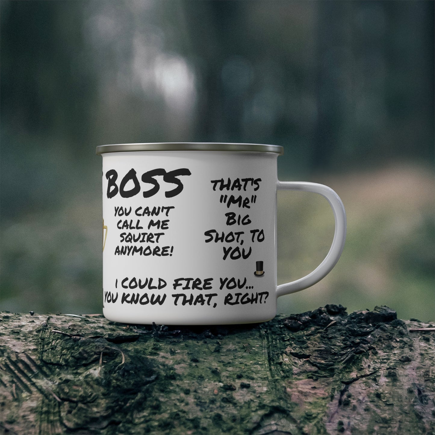 Enamel Mug - Boss Promotion Celebration Coffee Cup