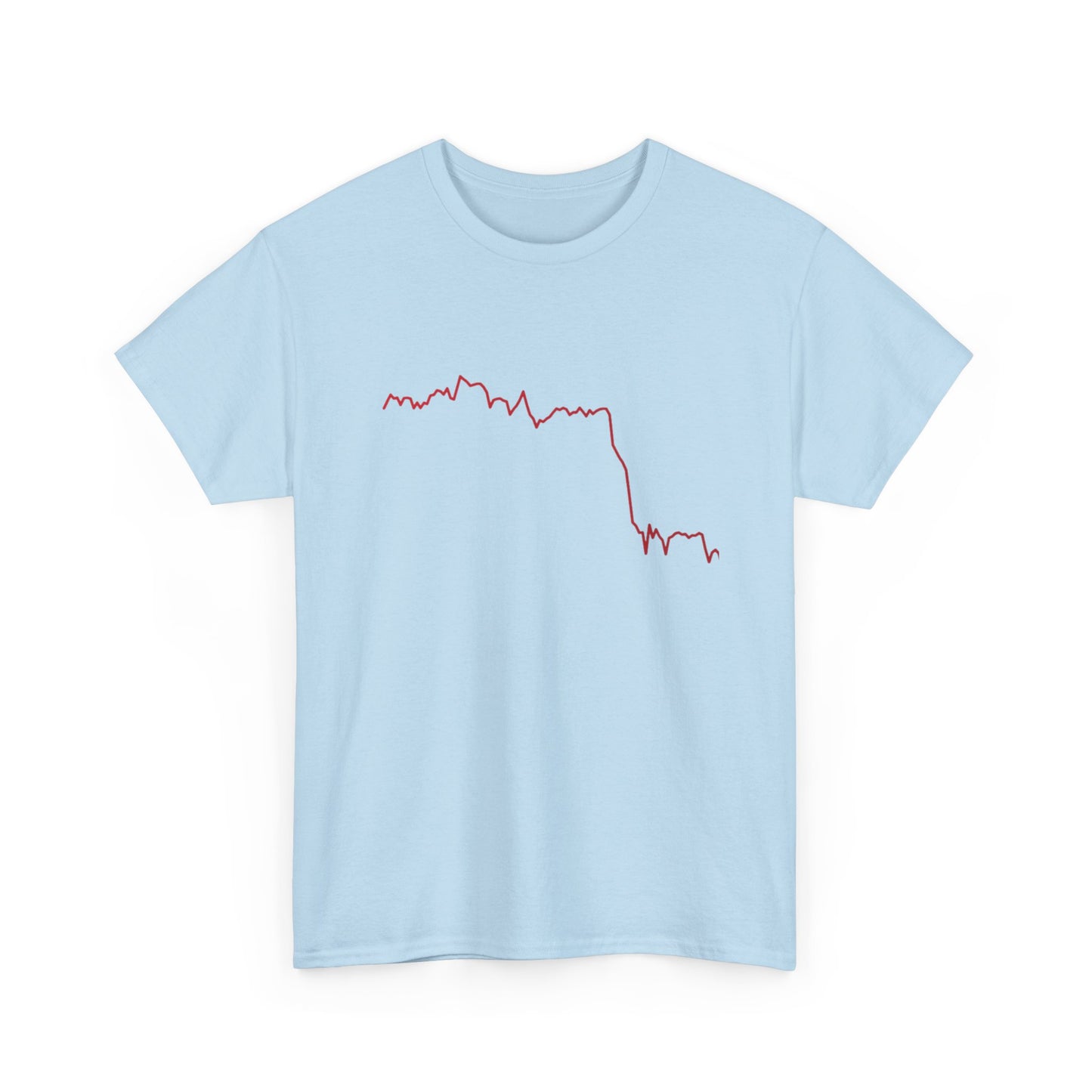 T-Shirt Cryptocurrency Market Trend Line Flash Crash Conversation Starter