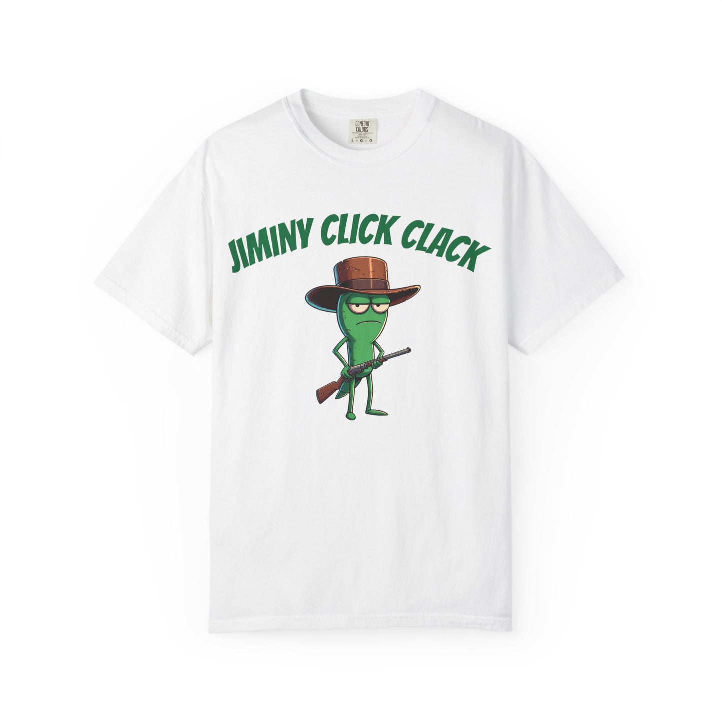 Jiminy Click Clack Graphic Tee, Funny Unisex T-shirt, Casual Wear, Perfect for Gifting, Humor Fashion, Quirky Outfit
