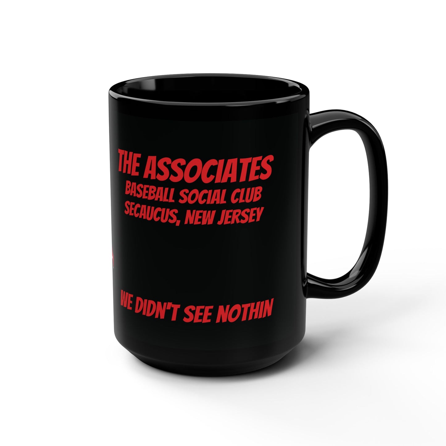 Black Mug with Retro Design, Cool Coffee Cup for The Associates Fans, Perfect for Gifting, Collectible Drinkware, Unique Home Décor