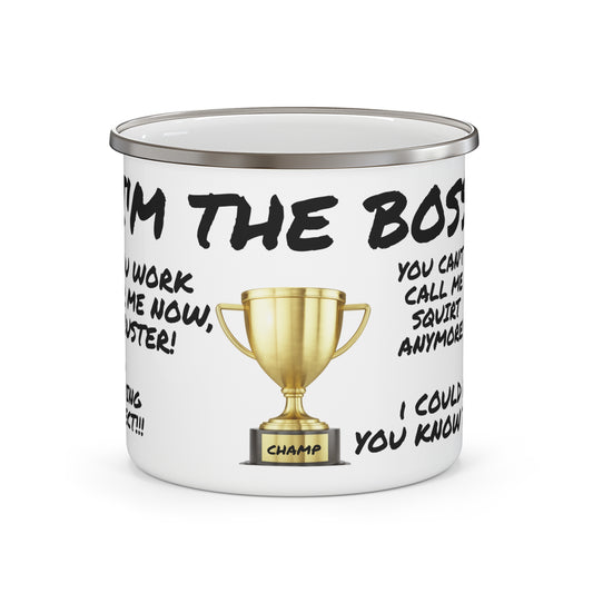 Enamel Mug - Boss Promotion Celebration Coffee Cup