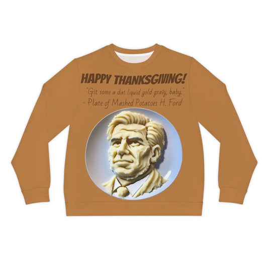 Be the talk of the table with this Plate of Mashed Potatoes H. Ford Thanksgiving Ugly AF Sweatshirt