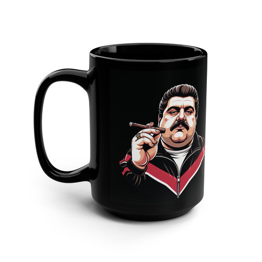 Black Mug with Retro Design, Cool Coffee Cup for The Associates Fans, Perfect for Gifting, Collectible Drinkware, Unique Home Décor