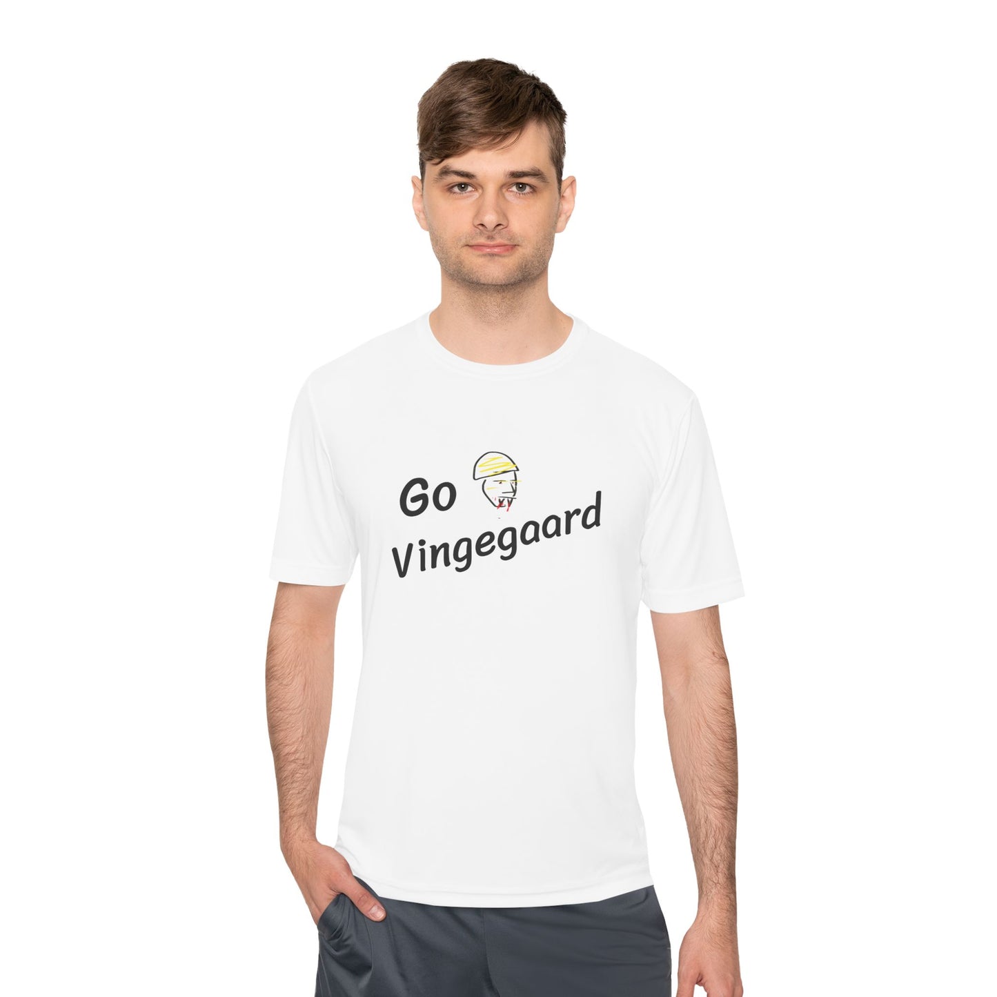 Unisex Moisture Wicking Tee - Go Vingegaard Cycling Shirt, Sports Apparel, Activewear, Fitness Gift, Team Gear