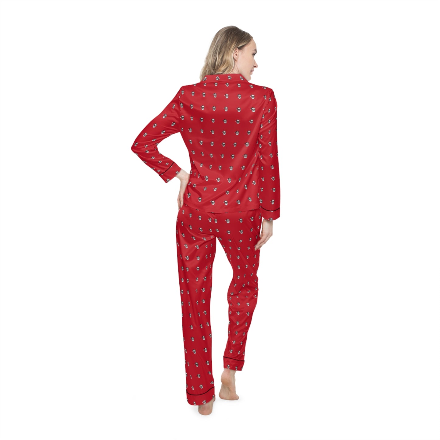 Santa's Ho Ho Ho's be wearing these comfy cozy pajamas all season long.  SOFT AND SATINY