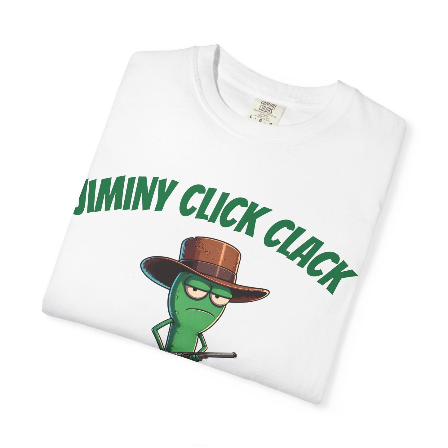 Jiminy Click Clack Graphic Tee, Funny Unisex T-shirt, Casual Wear, Perfect for Gifting, Humor Fashion, Quirky Outfit