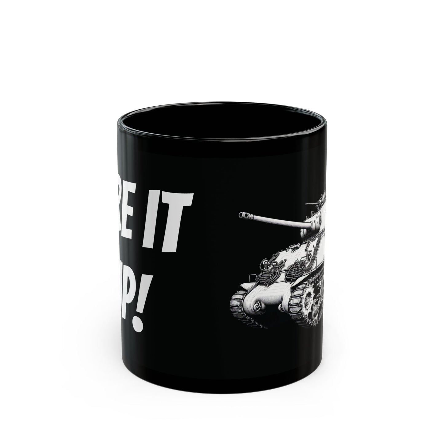 Mug - Vintage Tank 'Fire it up' Coffee Mug