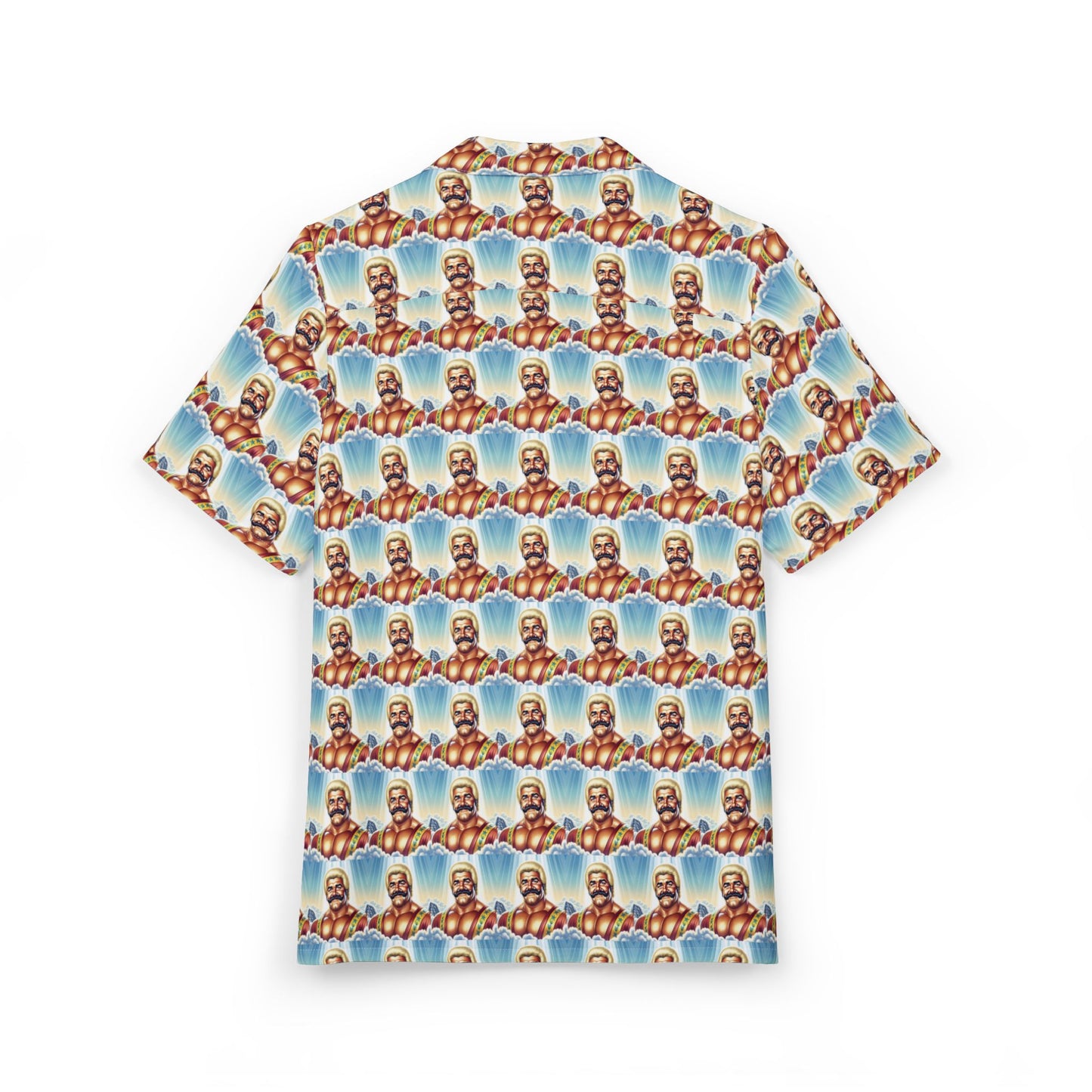 Hawaiian Button-Down Shirt - Dan Fries Ultimate Farting Champion Design