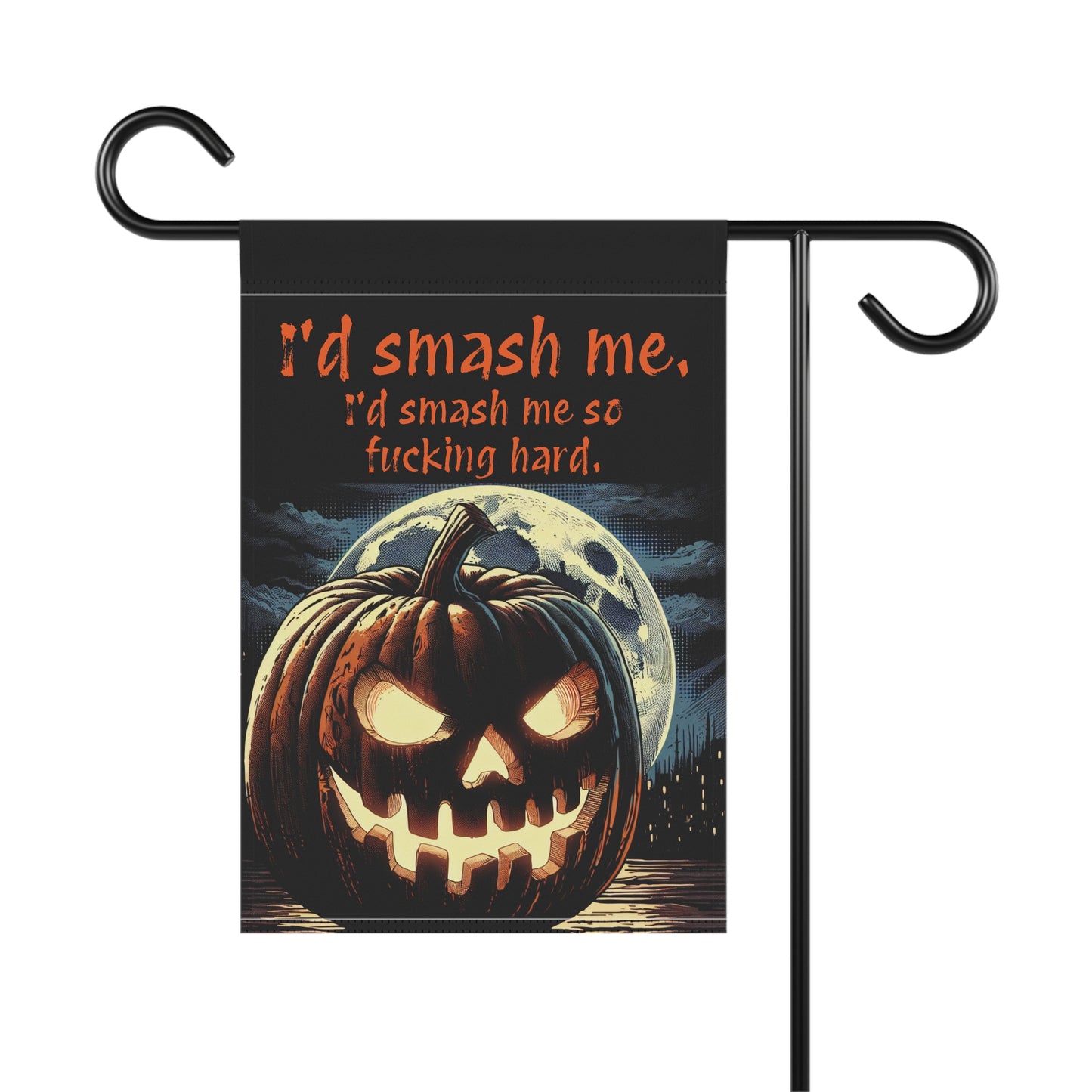 Spooky Pervert Jacko-lantern Design Garden Banner