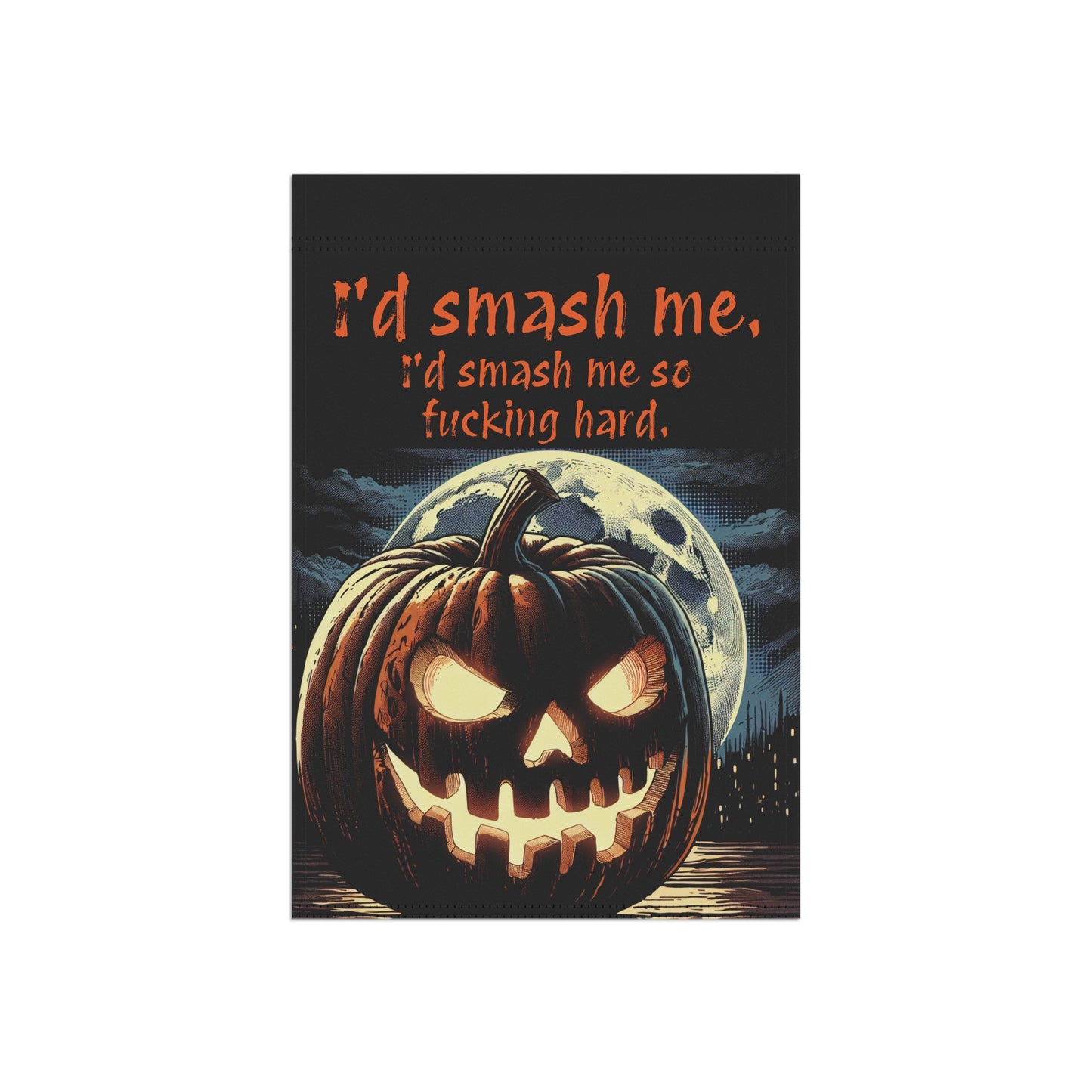 Spooky Pervert Jacko-lantern Design Garden Banner