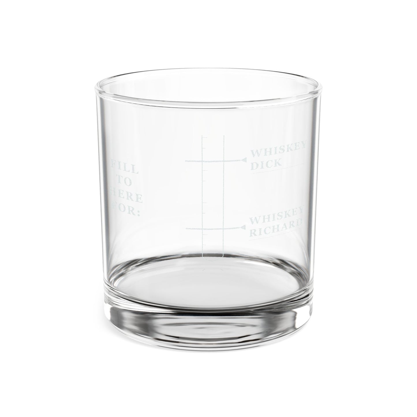 10oz engraved Rocks Glass, Whiskey Richard or Whiskey Dick