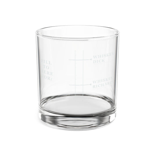 10oz engraved Rocks Glass, Whiskey Richard or Whiskey Dick