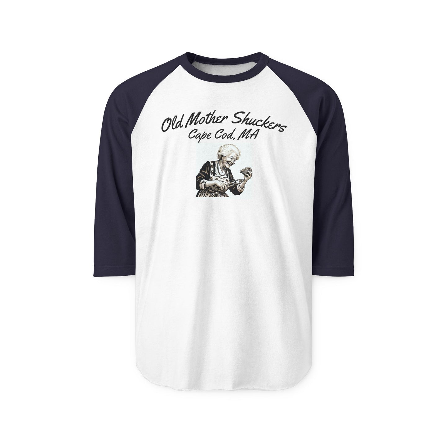 Raglan Shirt Cape Cod Old Mother Shuckers Softball Team