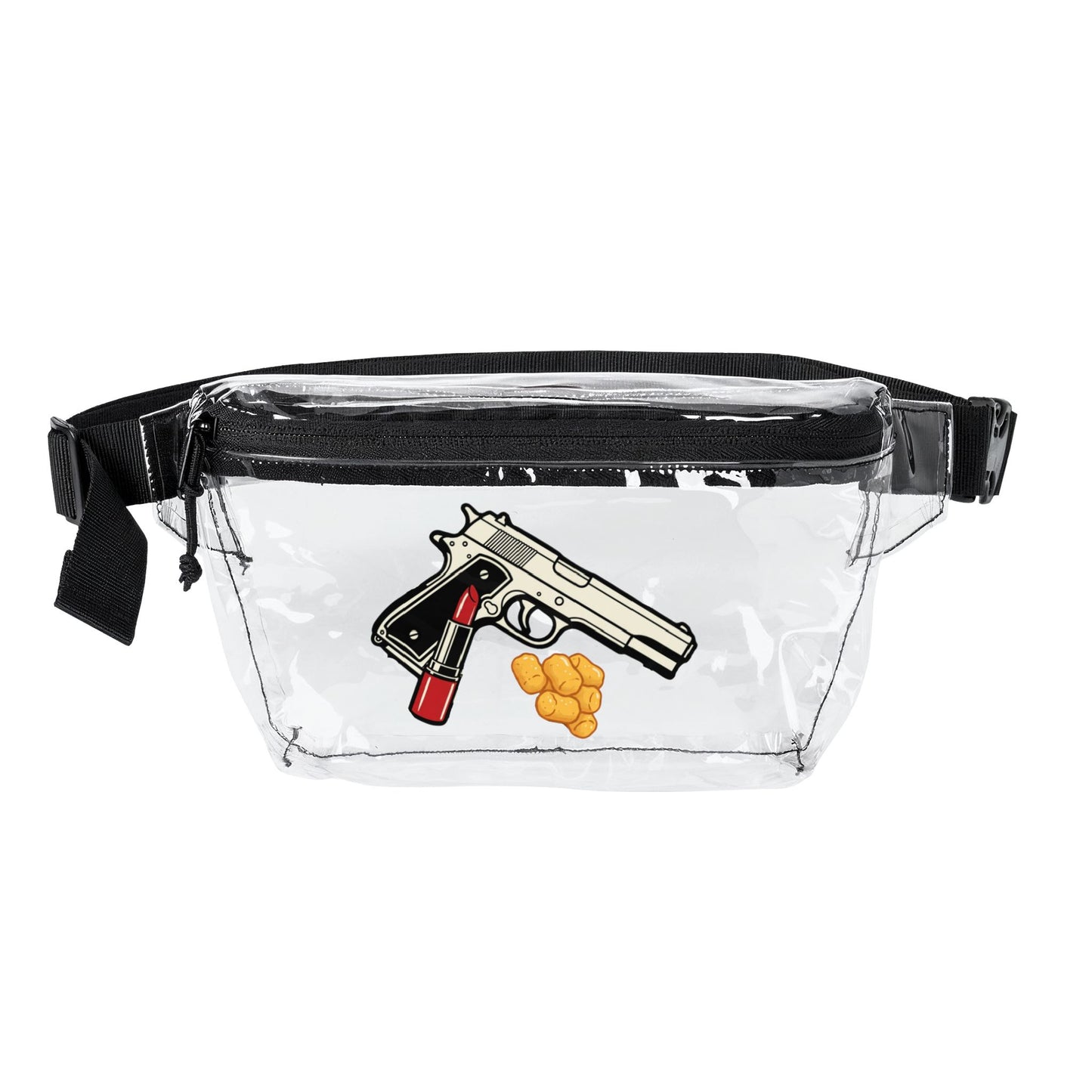 "Nothing to hide, everything to explain" with this Transparent Rat People Fanny Pack