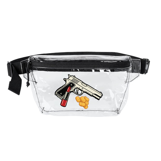 "Nothing to hide, everything to explain" with this Transparent Rat People Fanny Pack