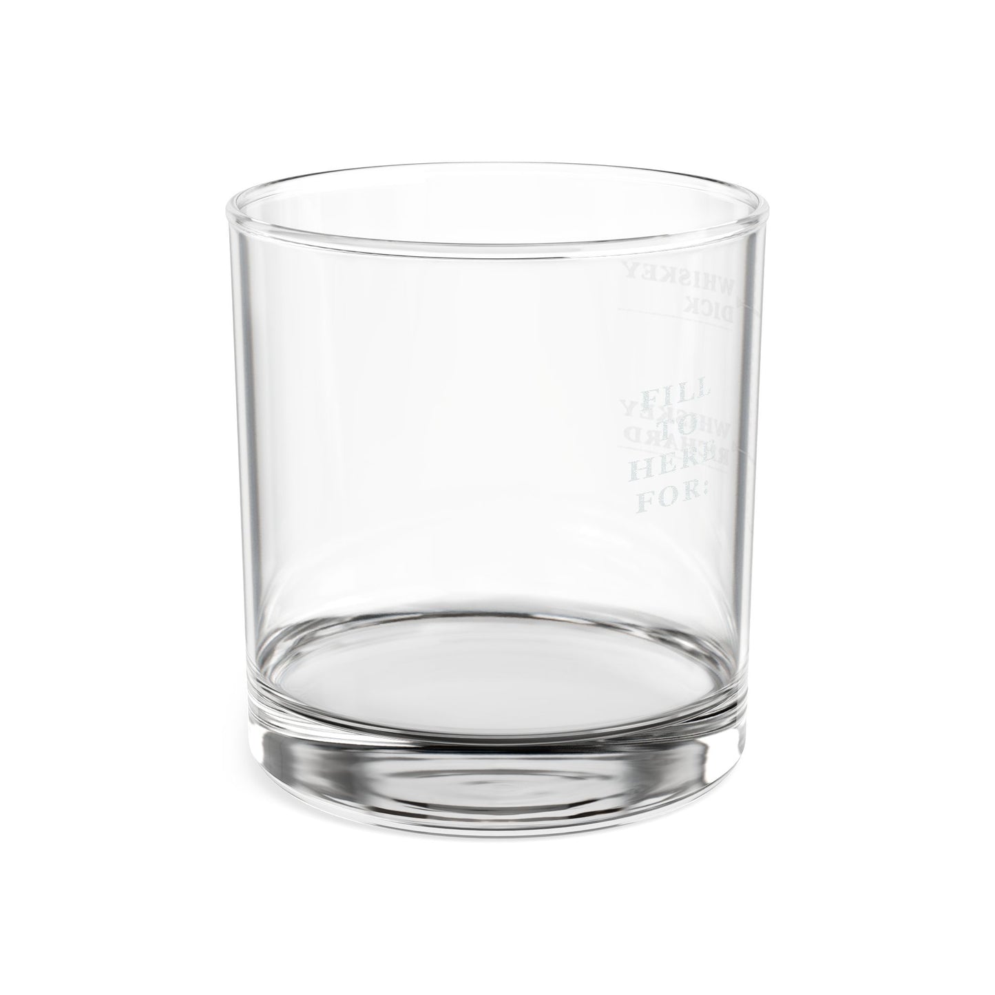 10oz engraved Rocks Glass, Whiskey Richard or Whiskey Dick