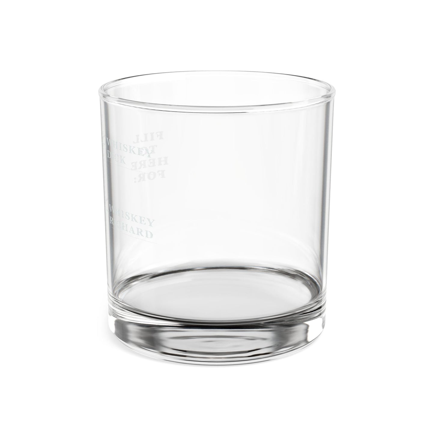 10oz engraved Rocks Glass, Whiskey Richard or Whiskey Dick