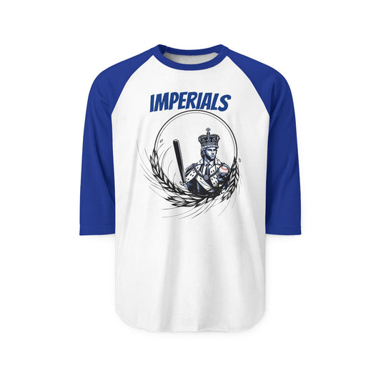 Raglan Baseball Shirt - Kansas City Missouri Imperials - Royal Blue & White