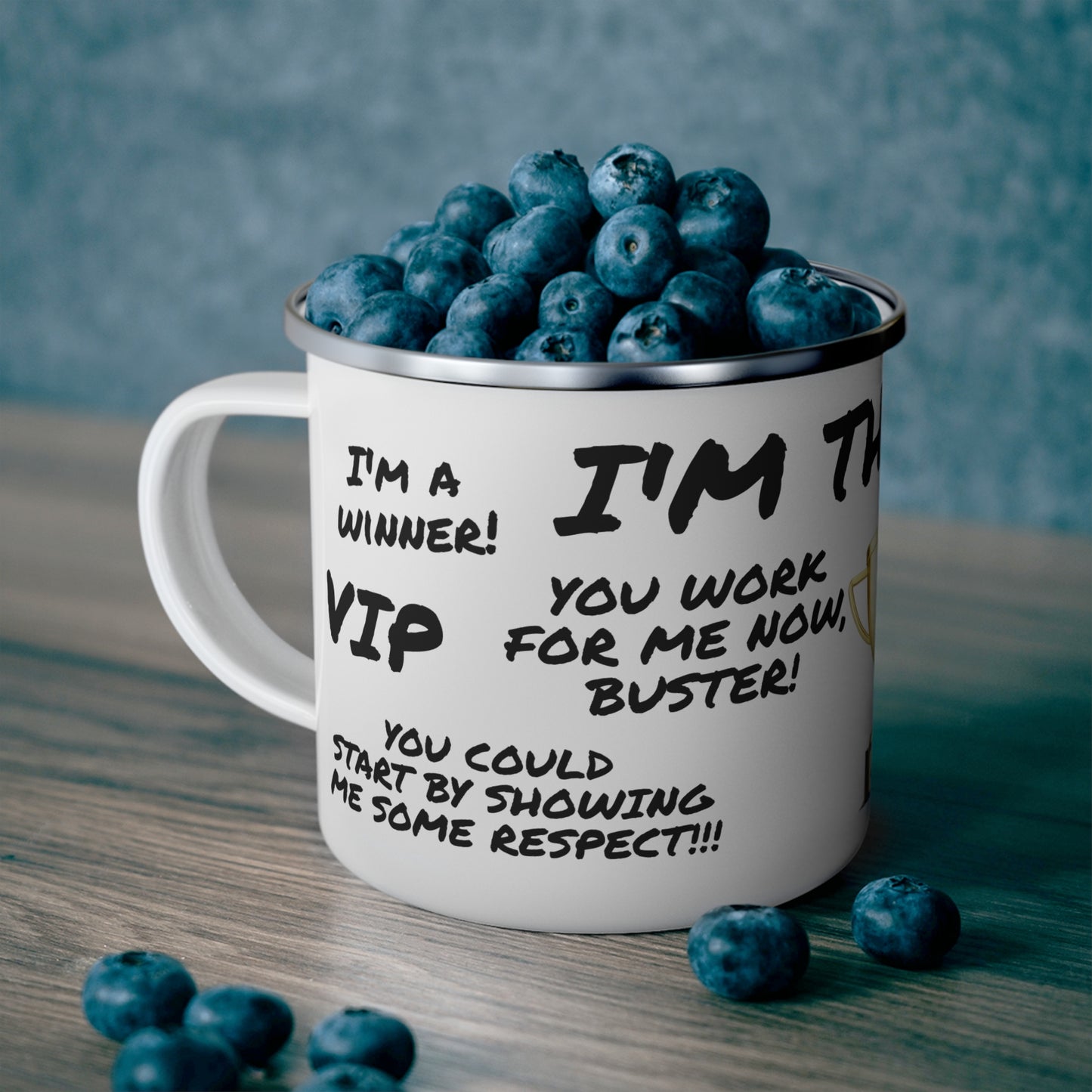 Enamel Mug - Boss Promotion Celebration Coffee Cup