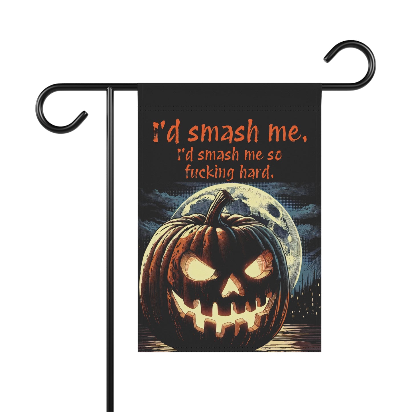 Spooky Pervert Jacko-lantern Design Garden Banner