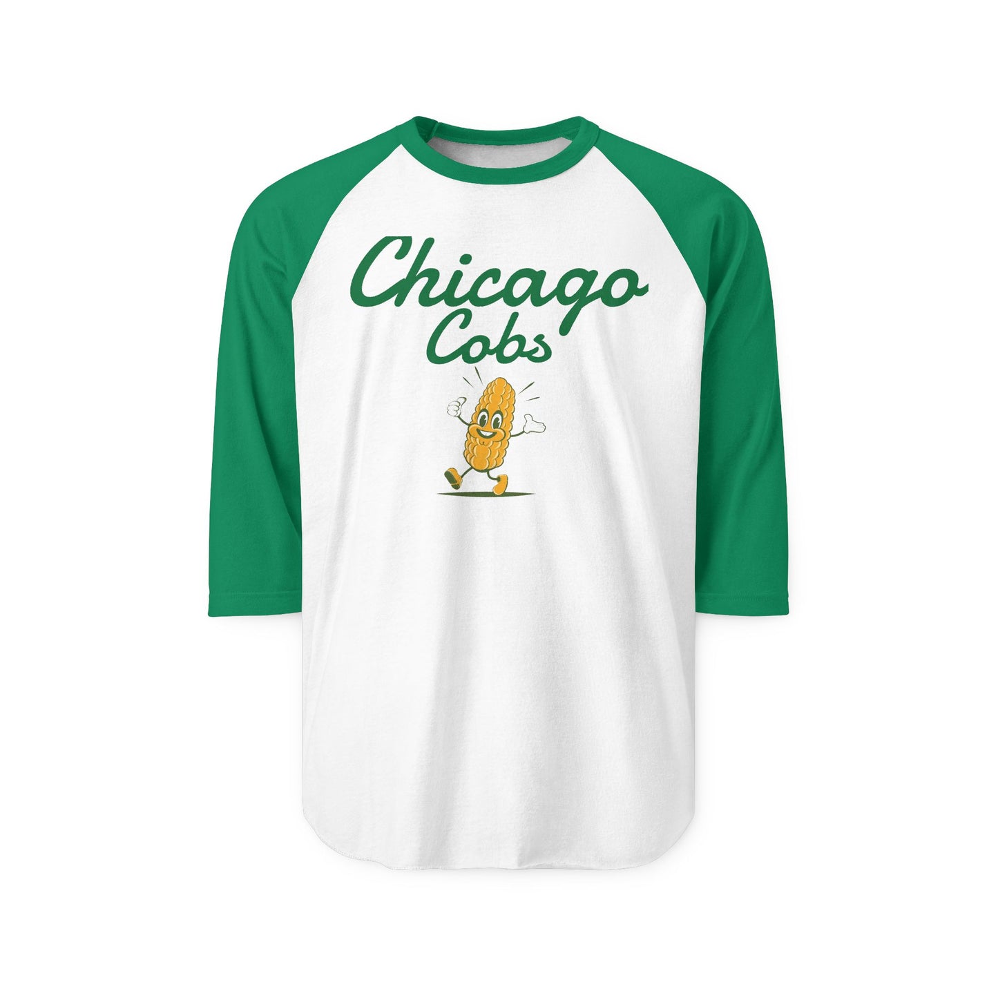 Baseball Raglan Shirt Chicago Cobs Corn Theme