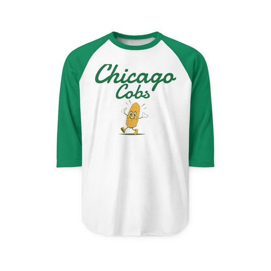 Baseball Raglan Shirt Chicago Cobs Corn Theme